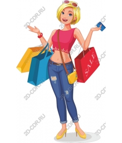  Bright stylish shopper