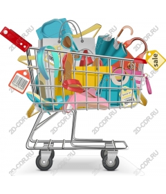  Bright shopping cart