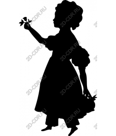 Young woman with flowers