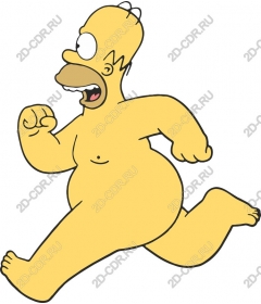 Playful running character