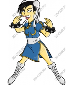  Cartoon Female fighter