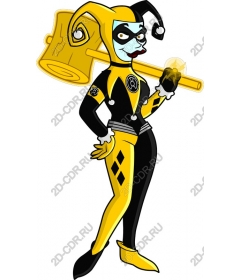  Fancy yellow and black cartoon character