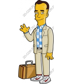  Charming animated character in a stylish beige suit