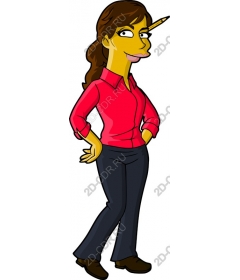  Confident cartoon character