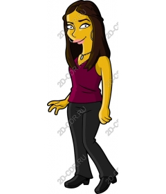  Bright stylish woman