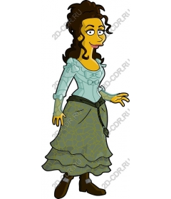 Whimsical elegance of the character