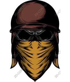 Warrior in a mask