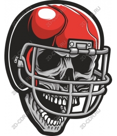  Football player-skull