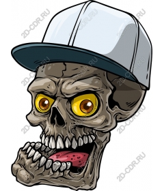 Причудливый череп в кепке Snapback