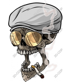 Stylish skull classic cap