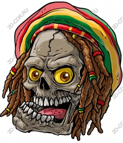  Bright skull reggae