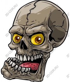  Bizarre cartoon skull