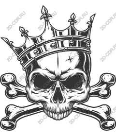 Royal skull and crossbones