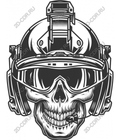  Tactical helmet-skull