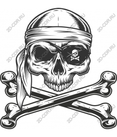Pirate skull and crossbones
