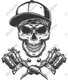 Tattoo rebel skull