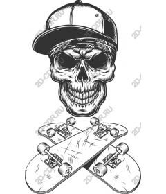  Job skater Skull