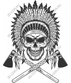  Brutal tribal skull
