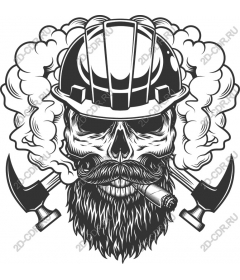  The skull and helmet of a rebel