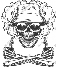 Urban Skull Vaping