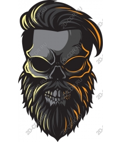  A demonic skull with a beard