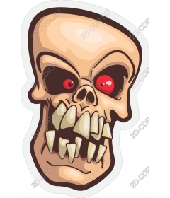  Bright, menacing skull