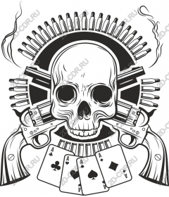Daring Skull and Gun