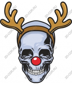  Whimsical deer skull