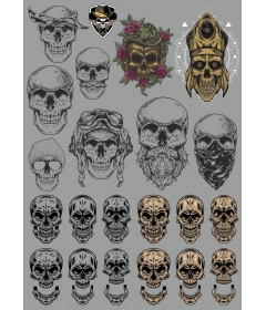 Set of skulls - Angie Cliparts