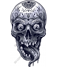  Decorated skull