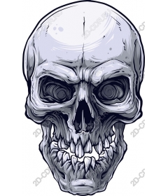 Intricately carved skull