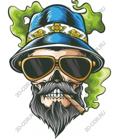 Skulled Vibes Floral hat