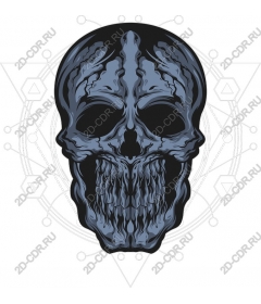  Dark elegance: intricate skull