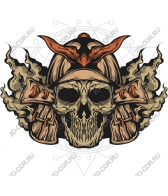  Ferocious skull helmet