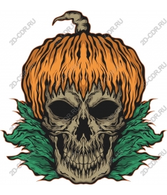  Ghost skull pumpkin