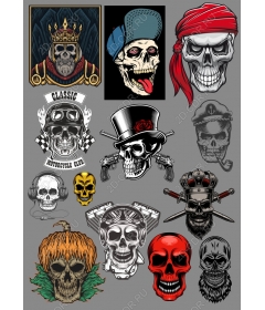 Set of clipart Skull