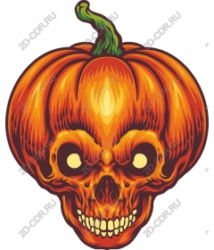  Pumpkin skull Halloween