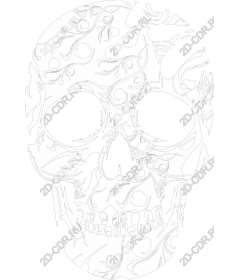  Floral skull