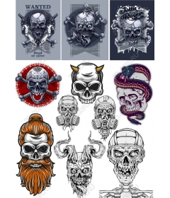 A set of "Skull and crossbones"