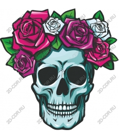  Floral skull