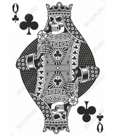  Creepy Queen of clubs