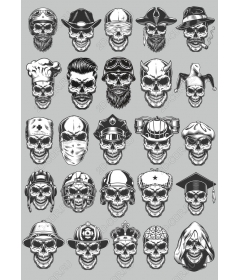 Icons set "Skull": a collection Adgy