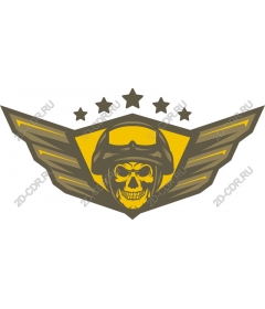  Cruel military skull