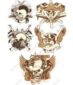 Skull Legends: Набор крутых клипартов
