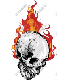  Flaming Skull