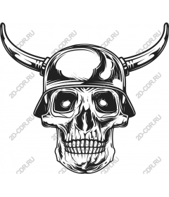 The art of the skull of a Viking