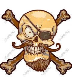 Pirate skull and crossbones