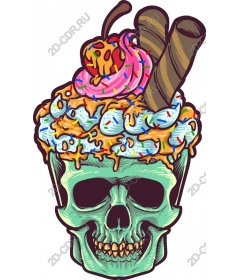 Gothic Skull Ice Cream