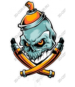 Spray-paint "City skull"