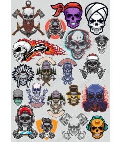 A full set of skulls